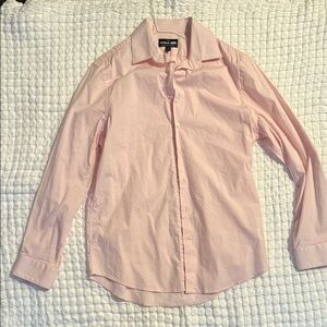 Express Light Pink Stretch Cotton Shirt